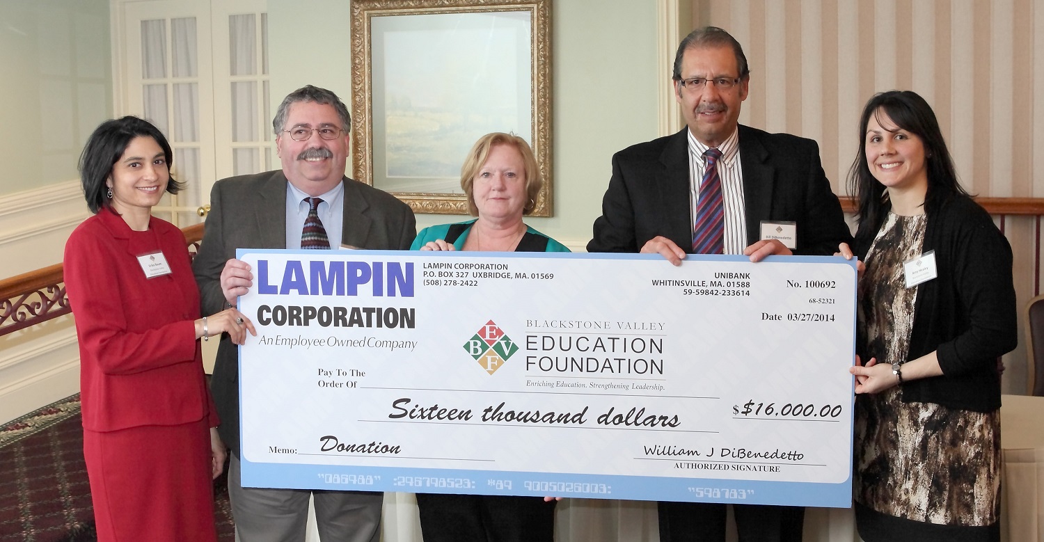 Lampin Supports the Blackstone Valley Education Foundation