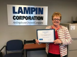 Lampin receives the NTMA Safety Award for 2017