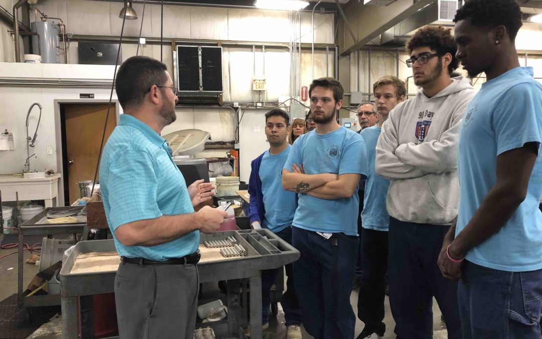 Lampin Hosts Blackstone Valley Ed Hub Students for a Tour of the Machine Shop Floor